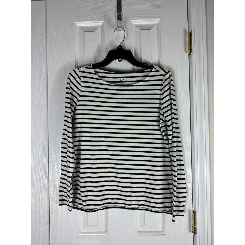 Boden Womens Striped Blouse Size 8